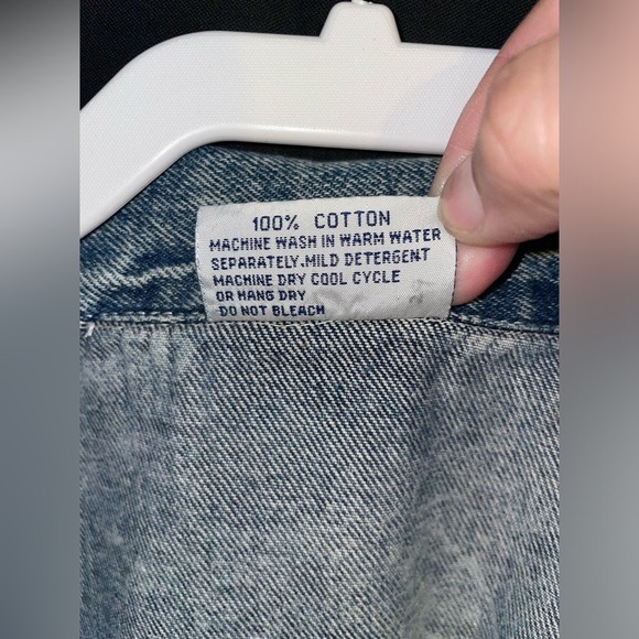 Vintage 80s Joni Blair Ruched Sleeve Cropped Denim Jacket - Picture 9 of 9